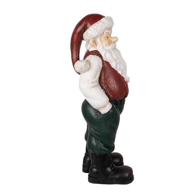 Clayre & Eef Beeld kerstman 26x25x51 cm polyresin kerstdecoratie 2584612 large