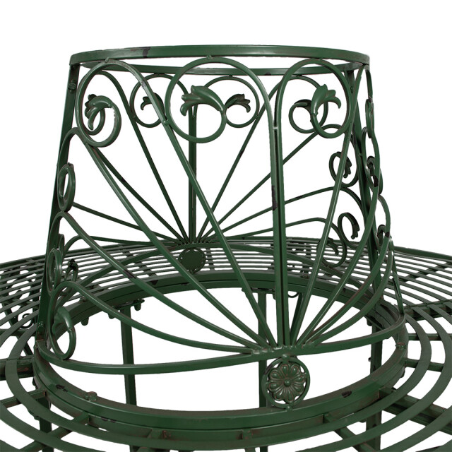 Clayre & Eef Tuinbank Ø 152x89 cm ijzer rechthoek bank buiten 2875084 large