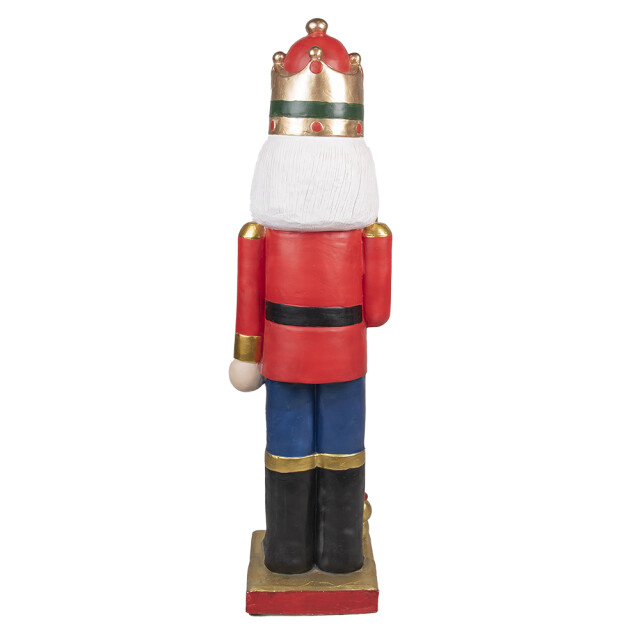 Clayre & Eef Beeld notenkraker 120 cm blauw polyresin kerstdecoratie 2201531 large
