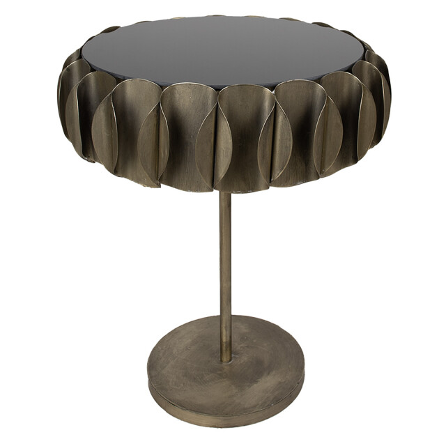 Clayre & Eef Bijzettafel Ø 57x66 cm ijzer glas 2398670 large