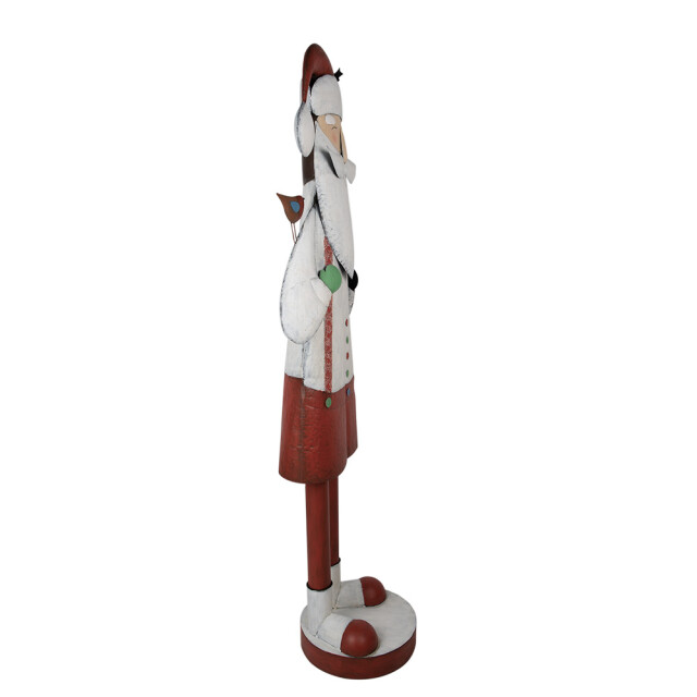 Clayre & Eef Beeld kerstman 206 cm ijzer kerstdecoratie 2709843 large