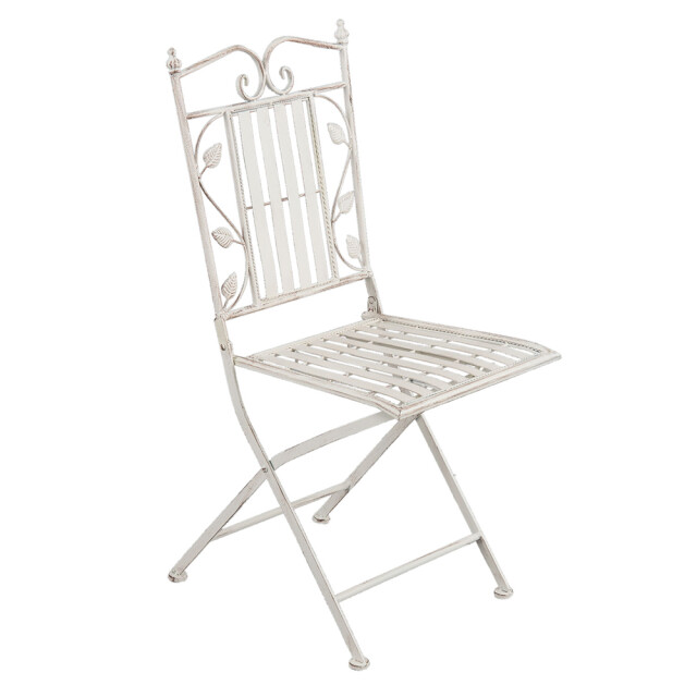 Clayre & Eef Bistroset bistrotafel bistrostoel 3-delig Ø 70x77 cm ijzer 1088904 large
