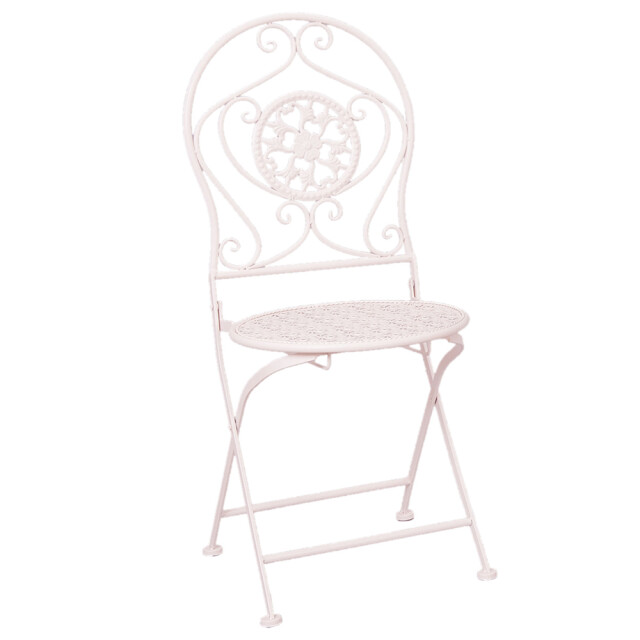 Clayre & Eef Bistroset bistrotafel bistrostoel 3-delig Ø 60x70 ijzer 1130696 large