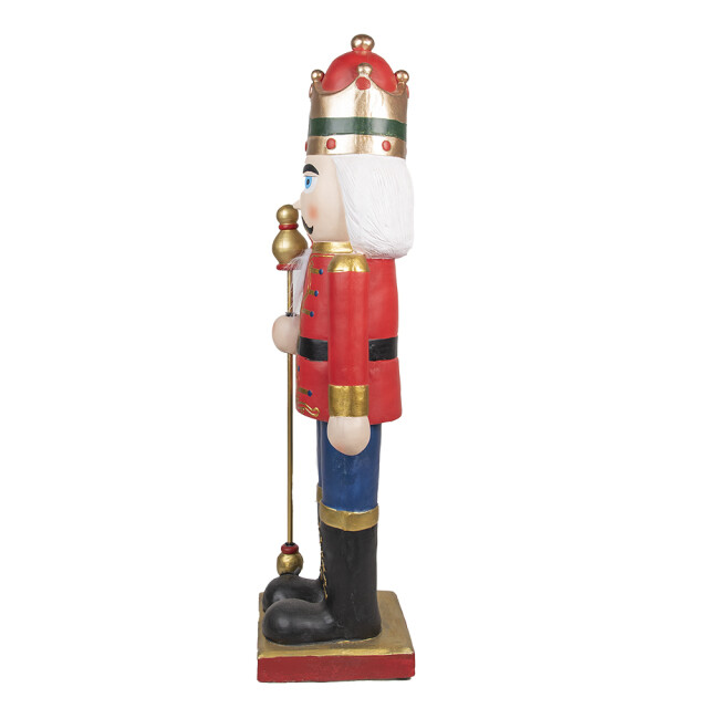 Clayre & Eef Beeld notenkraker 120 cm blauw polyresin kerstdecoratie 2201531 large