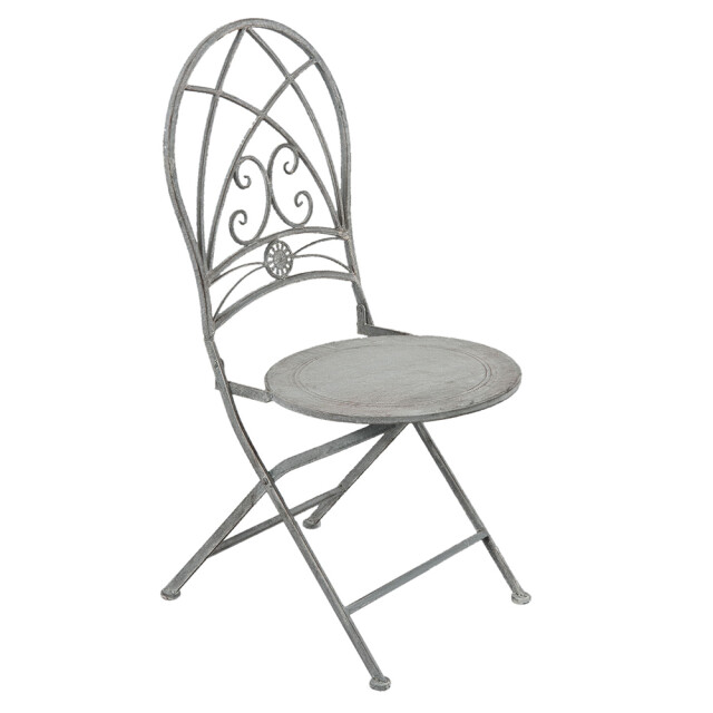 Clayre & Eef Bistroset bistrotafel bistrostoel 3-delig Ø 70x76 cm ijzer 1106117 large