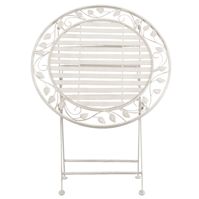 Clayre & Eef Bistroset bistrotafel bistrostoel 3-delig Ø 70x77 cm ijzer 1088904 large
