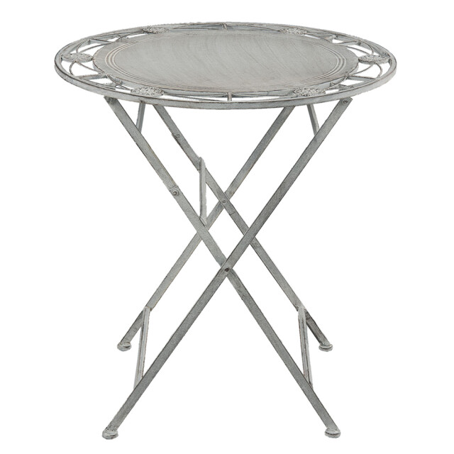 Clayre & Eef Bistroset bistrotafel bistrostoel 3-delig Ø 70x76 cm ijzer 1106117 large