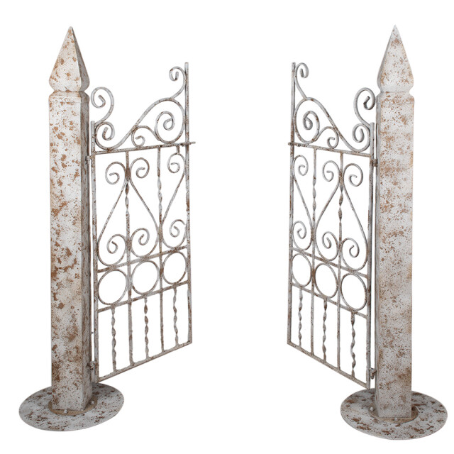 Clayre & Eef Tuinpoort 163x40x157 cm bruin ijzer 2920282 large