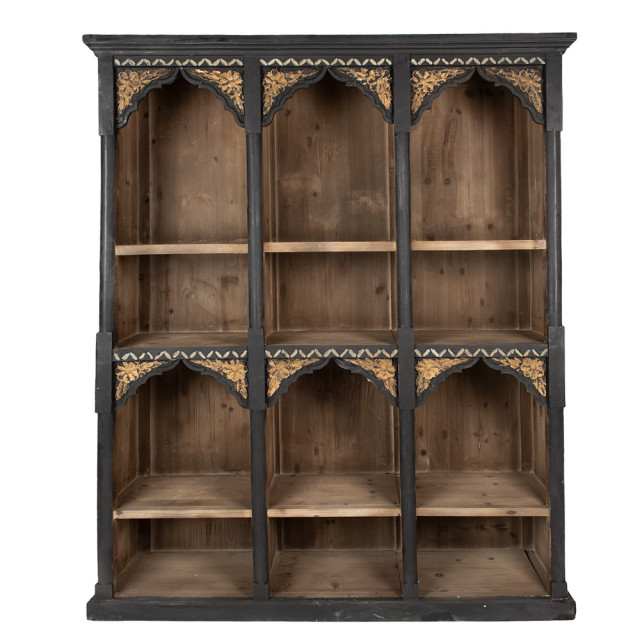 Clayre & Eef Boekenkast 152x40x193 cm hout vakkenkast 2649060 large