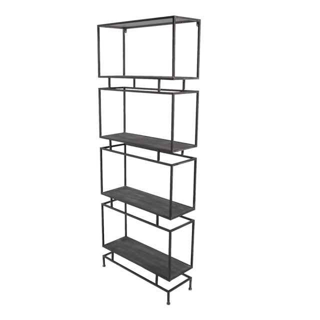 Clayre & Eef Wandrek 61x23x160 cm metaal muurrek 1925034 large