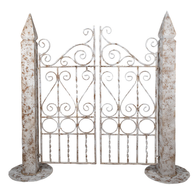 Clayre & Eef Tuinpoort 163x40x157 cm bruin ijzer 2920282 large