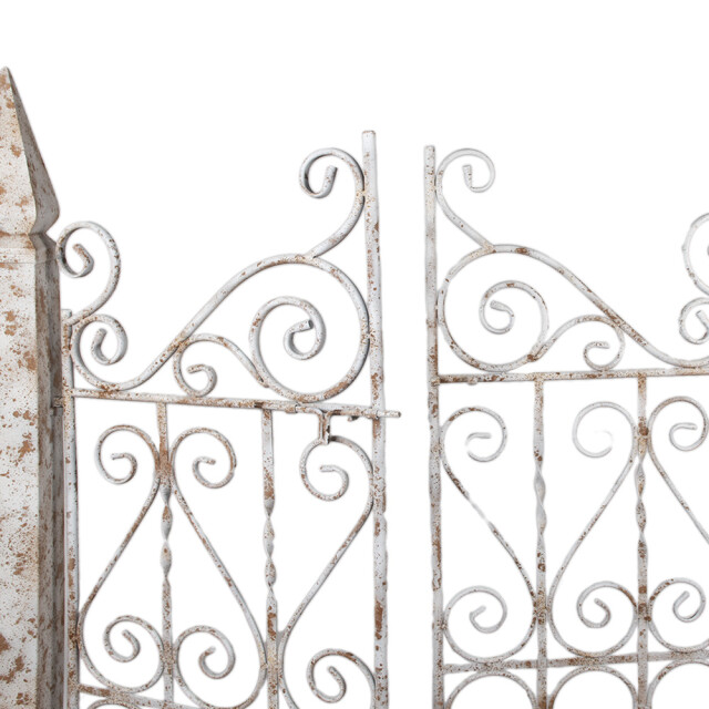 Clayre & Eef Tuinpoort 163x40x157 cm bruin ijzer 2920282 large