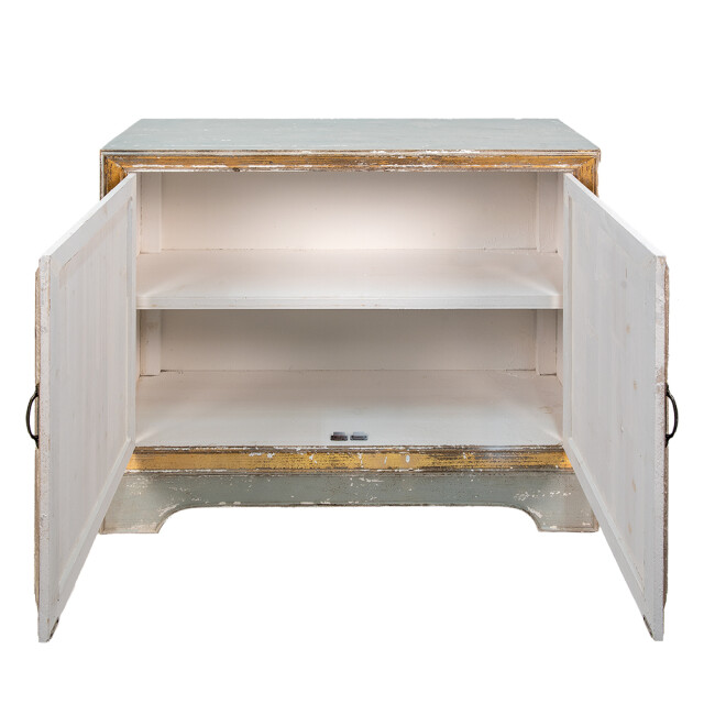 Clayre & Eef Dressoir 120x38x91 cm grijs hout ladekast 1999412 large