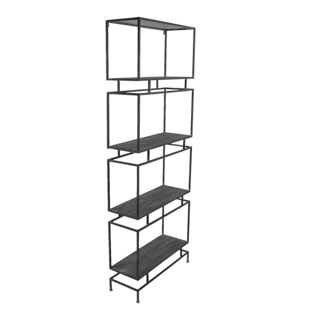 Clayre & Eef Wandrek 61x23x160 cm metaal muurrek 1925034 large