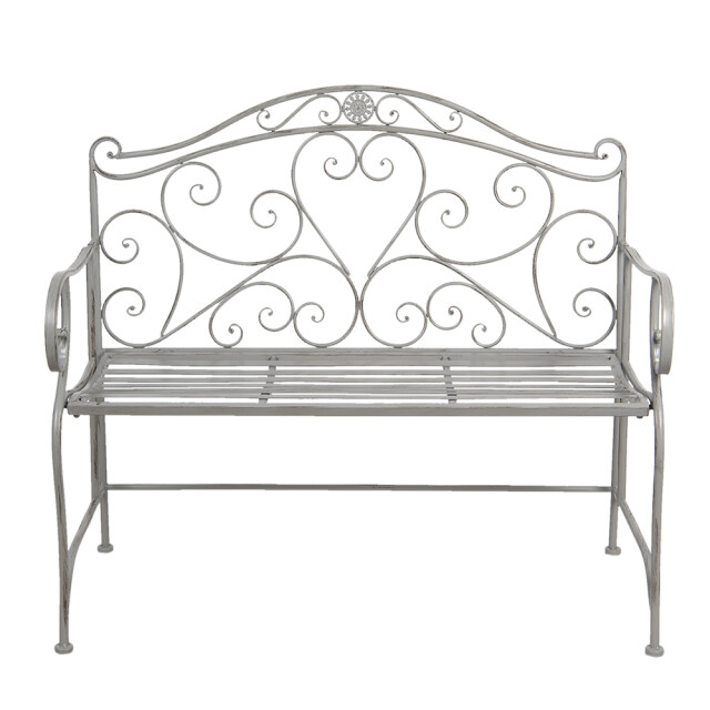 Clayre & Eef Tuinbank 103x51x94 cm ijzer rechthoek bank buiten 1236522 large
