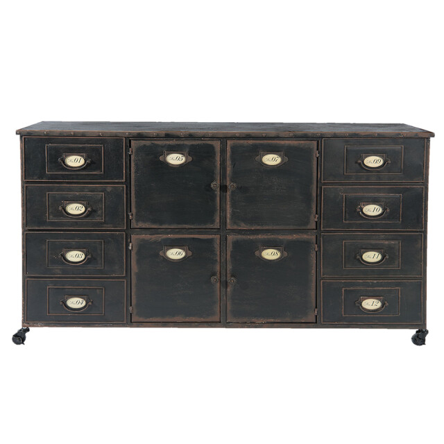 Clayre & Eef Ladekast 152x44x86 cm ijzer rechthoek commode 1088909 large