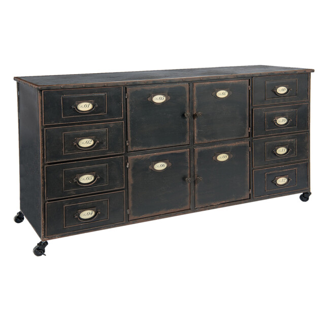 Clayre & Eef Ladekast 152x44x86 cm ijzer rechthoek commode 1088909 large