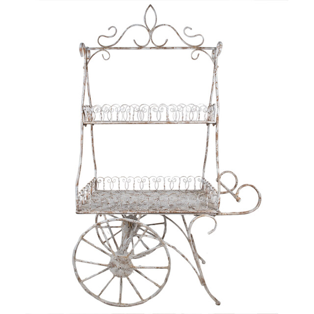 Clayre & Eef Planthouder 131x79x220 cm bruin ijzer plantenstandaard 2920284 large