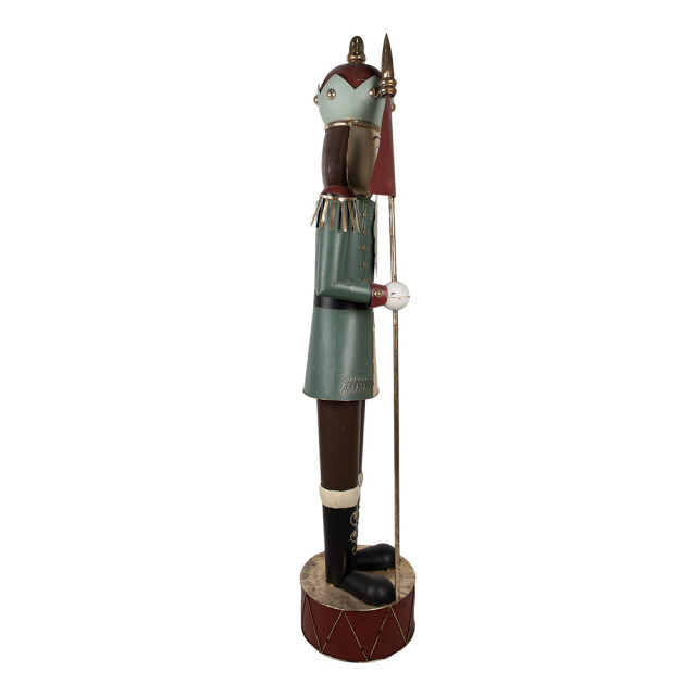 Clayre & Eef Beeld notenkraker 203 cm metaal kerstdecoratie 3040124 large