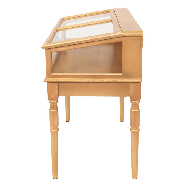 Clayre & Eef Vitrinekast 80x46x85 cm hout glas kastje 1978878 large