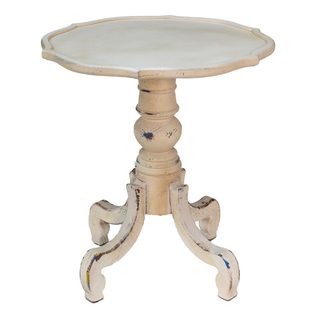 Clayre & Eef Bijzettafel Ø 65x73 cm hout rond 1962360 large