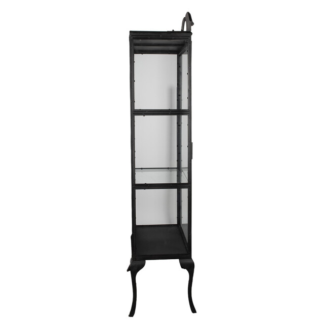 Clayre & Eef Vitrinekast 68x43x181 cm ijzer glas boekenkast 2757357 large