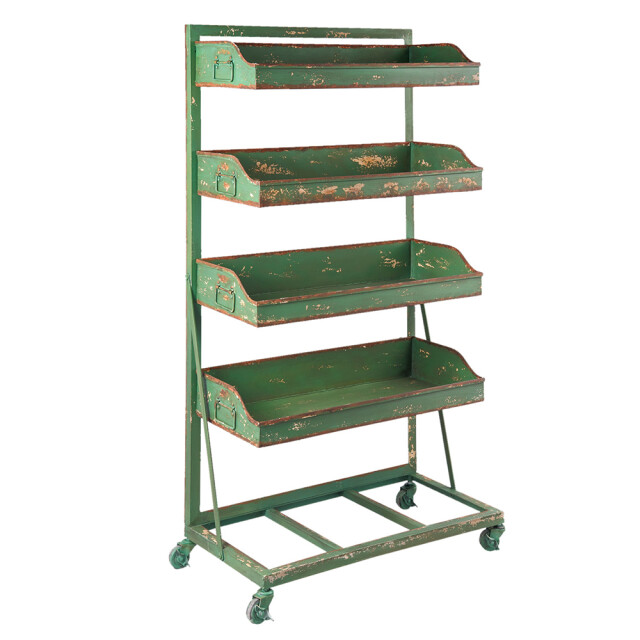 Clayre & Eef Plantenrek 71x40x133 cm ijzer rechthoek tuinrek 1088910 large