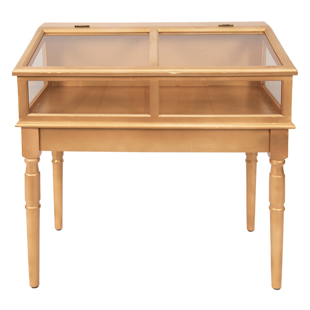 Clayre & Eef Vitrinekast 80x46x85 cm hout glas kastje 1978878 large