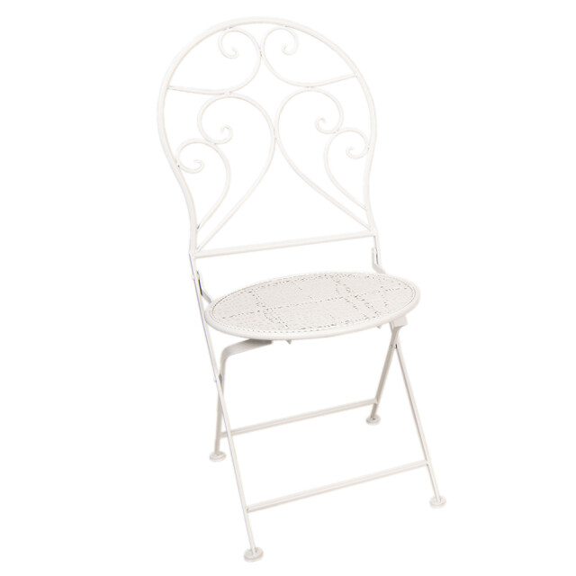 Clayre & Eef Bistroset bistrotafel bistrostoel 3-delig Ø 60x70 ijzer 1108099 large