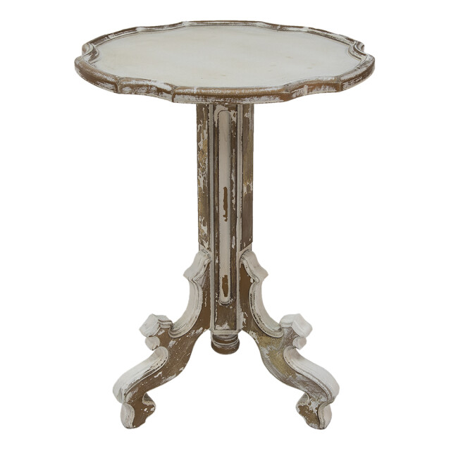 Clayre & Eef Bijzettafel Ø 54x75 cm bruin hout rond 1974143 large