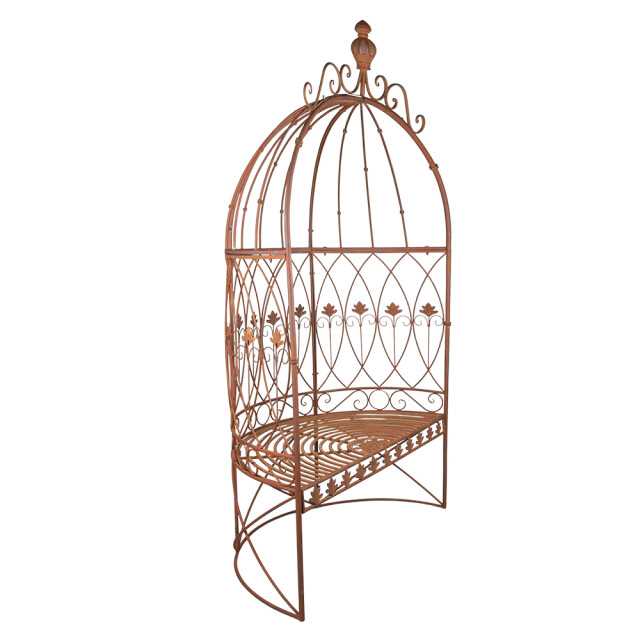 Clayre & Eef Tuinbank 119x59x208 cm ijzer bank buiten 2201600 large