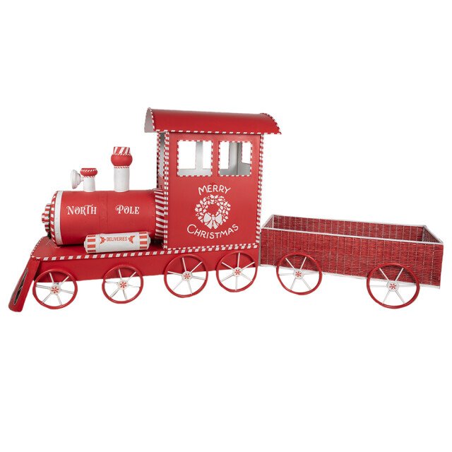 Clayre & Eef Kerstdecoratie trein 310x65x136 cm metaal 3040126 large