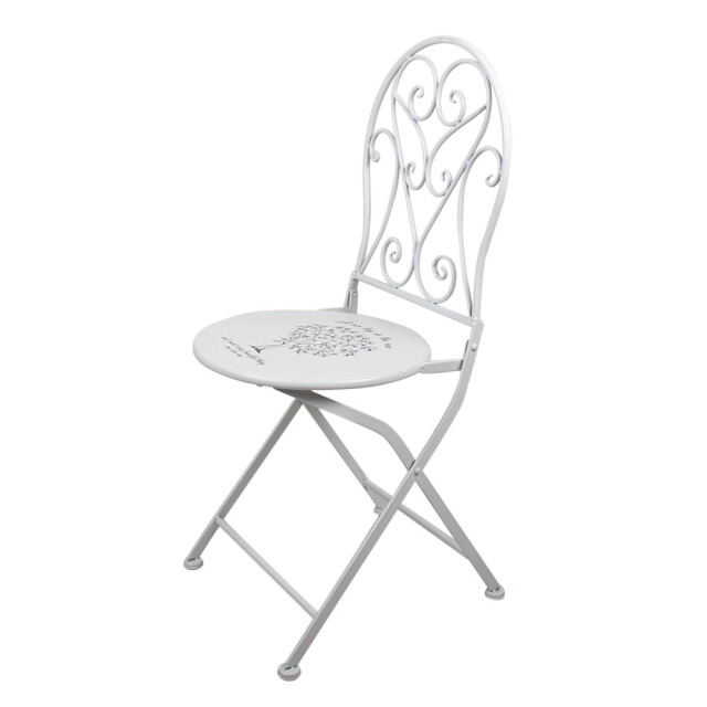 Clayre & Eef Bistroset bistrotafel bistrostoel 3-delig Ø 60x70 ijzer 1088874 large