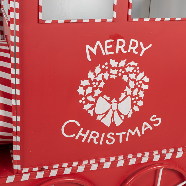 Clayre & Eef Kerstdecoratie trein 310x65x136 cm metaal 3040126 large