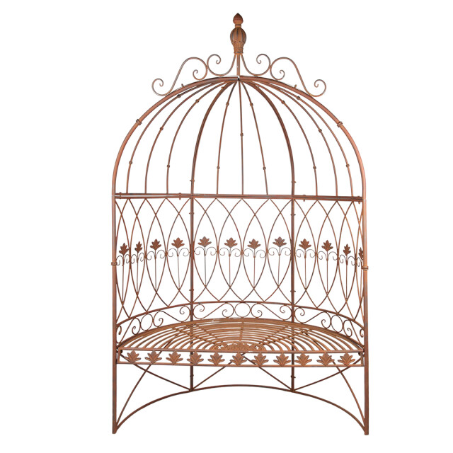 Clayre & Eef Tuinbank 119x59x208 cm ijzer bank buiten 2201600 large