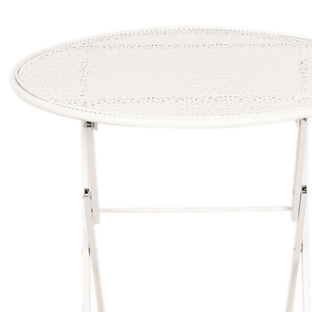 Clayre & Eef Bistroset bistrotafel bistrostoel 3-delig Ø 60x70 ijzer 1108099 large
