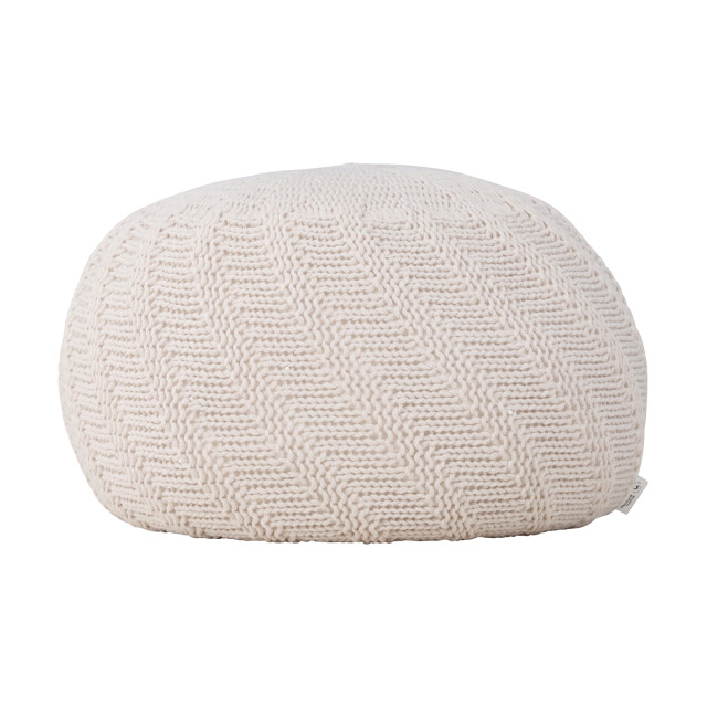 Nest living Dina ronde gebreide poef Ø 45 cm 3040253 large