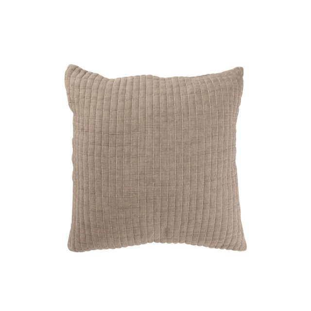 J-Line kussen strepen stiksel katoen/polyester 45x45x12cm 3002509 large