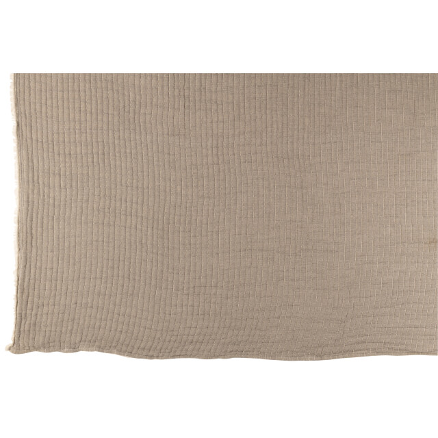 J-Line plaid strepen stiksel katoen/polyester 180x130x1cm 3002510 large