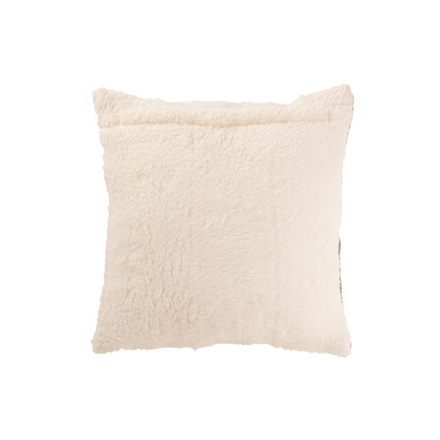 J-Line kussen strepen stiksel katoen/polyester 45x45x12cm 3002509 large