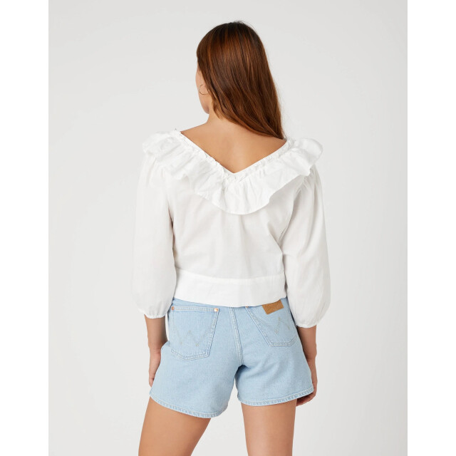 Wrangler Western frill blouse worn W5S26SW02 large