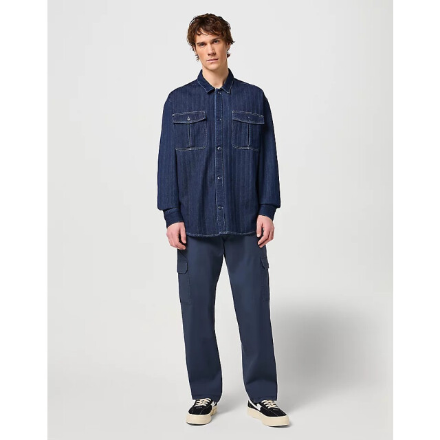Wrangler Casey jones utility shirt indigo 112350423 large