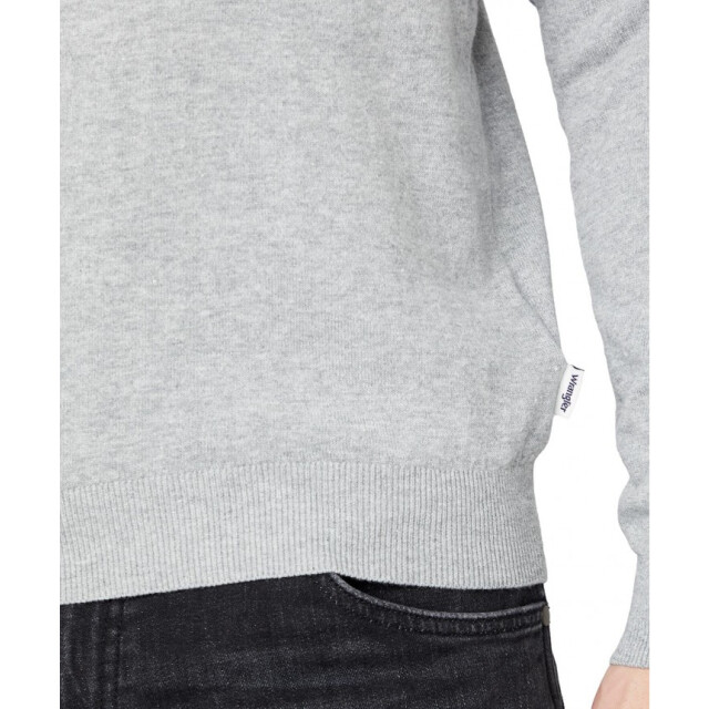 Wrangler Crew knit mid grey mel W8M0QLX37 large