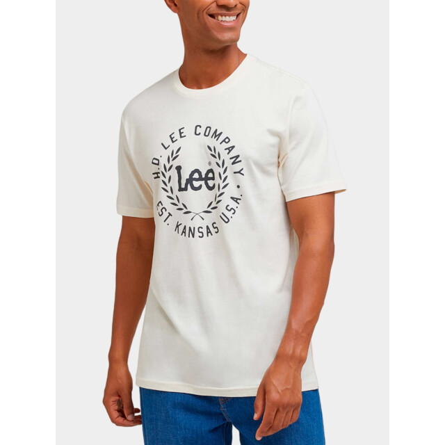 Lee Logo t-shirt ecru 112339610 large