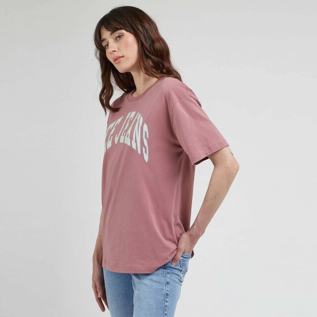 Lee Crew neck t-shirt dark mauve 112341570 large