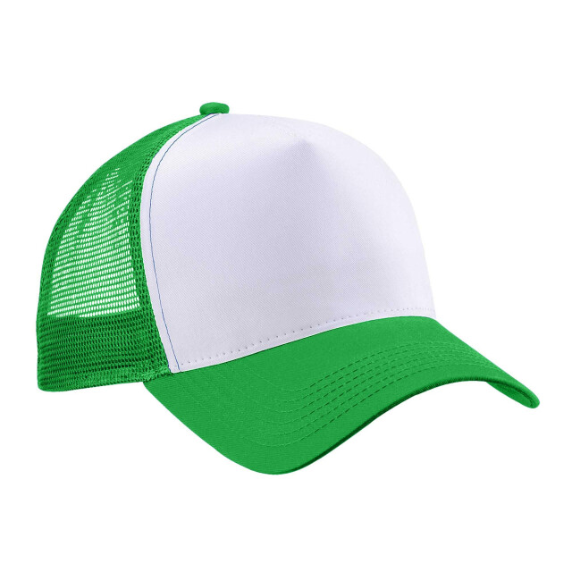 Beechfield Snapback trucker-cap voor volwassenen UTFK1457_puregreenwhite large