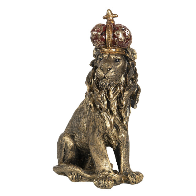Clayre & Eef Clayre & eef beeld leeuw 25x13x38 cm polyresin woonaccessoires 1106412 large