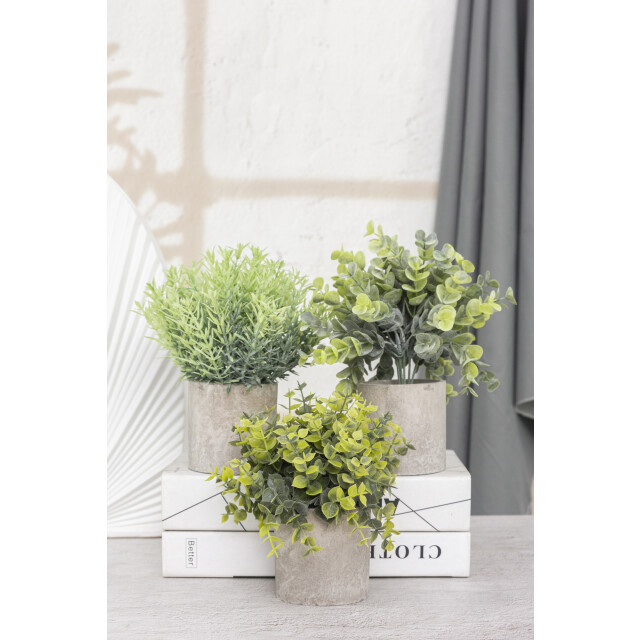 GreenDream ® kunstplanten kleine kunstplanten kamerplanten 3 stuks - 3047765 large