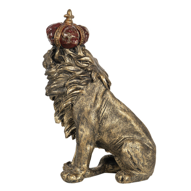 Clayre & Eef Clayre & eef beeld leeuw 25x13x38 cm polyresin woonaccessoires 1106412 large