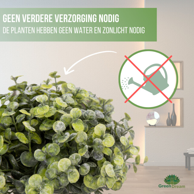 GreenDream ® kunstplanten set met 3 kleine kunstplanten 20 cm cadeautip 3047768 large